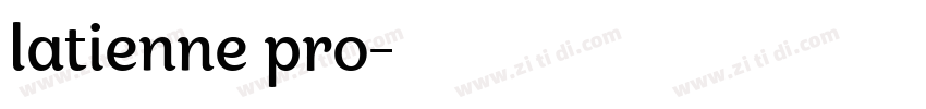 latienne pro字体转换
